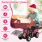 Kids Ride-On Excavator with Manual and Remote Control, LED Lights